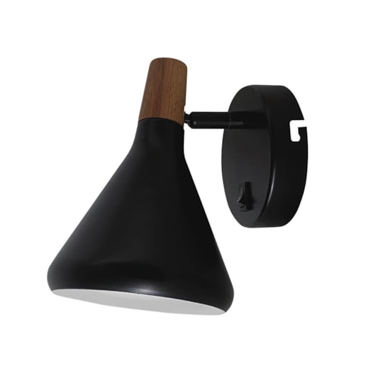 ARANDELA DE PAREDE HORN 1XG9 BIVOLT 19X18X12,5CM ALUMÍNIO E METAL PRETO | STUDIOLUCE BLACK QAR1466PT ARANDELA DE PAREDE HORN 1XG9 BIVOLT 19X18X12,5CM ALUMÍNIO E METAL PRETO | STUDIOLUCE BLACK QAR1466PT