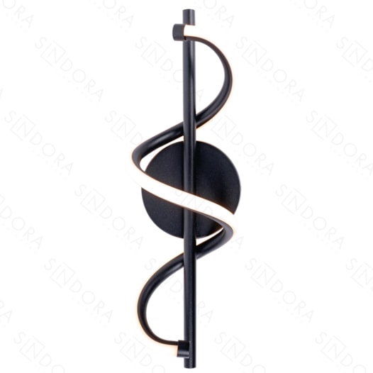 ARANDELA DE PAREDE LED 3000K 13W BIVOLT Ø12X40CM METAL PRETO | SINDORA ILUMINAÇÃO DCB03105 ARANDELA DE PAREDE LED 3000K 13W BIVOLT Ø12X40CM METAL PRETO | SINDORA ILUMINAÇÃO DCB03105
