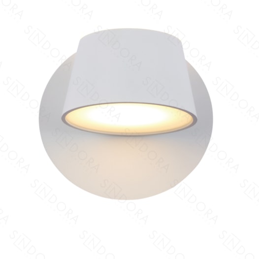 ARANDELA DE PAREDE LED 3000K 14W BIVOLT Ø12X12CM METAL BRANCO | SINDORA ILUMINAÇÃO DCB03083 ARANDELA DE PAREDE LED 3000K 14W BIVOLT Ø12X12CM METAL BRANCO | SINDORA ILUMINAÇÃO DCB03083