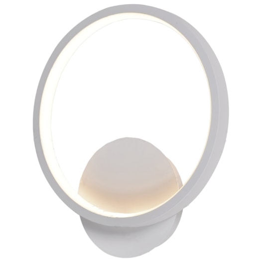 ARANDELA DE PAREDE LED 3000K 14W BIVOLT Ø25CM METAL E SILICONE BRANCO | SINDORA ILUMINAÇÃO DCB03051 ARANDELA DE PAREDE LED 3000K 14W BIVOLT Ø25CM METAL E SILICONE BRANCO | SINDORA ILUMINAÇÃO DCB03051