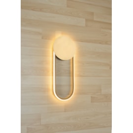 ARANDELA DE PAREDE LED 3000K 16W BIVOLT 46X18X3,7CM METAL E ACRÍLICO DOURADO | SINDORA ILUMINAÇÃO DCB01607 ARANDELA DE PAREDE LED 3000K 16W BIVOLT 46X18X3,7CM METAL E ACRÍLICO DOURADO | SINDORA ILUMINAÇÃO DCB01607