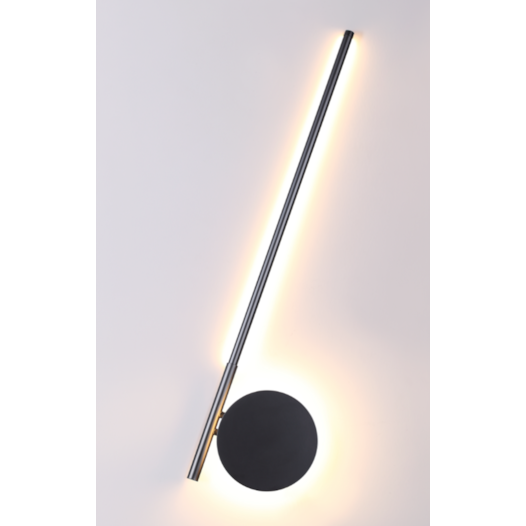 ARANDELA DE PAREDE LED 3000K 16W BIVOLT 60X19X3,5CM METAL E ACRÍLICO PRETO | SINDORA ILUMINAÇÃO DCB01127 ARANDELA DE PAREDE LED 3000K 16W BIVOLT 60X19X3,5CM METAL E ACRÍLICO PRETO | SINDORA ILUMINAÇÃO DCB01127