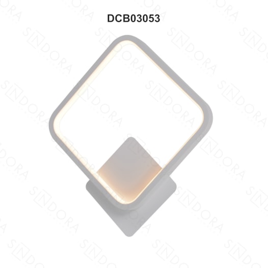 ARANDELA DE PAREDE LED 3000K 17W BIVOLT 32X28CM METAL E SILICONE BRANCO | SINDORA ILUMINAÇÃO DCB03053 ARANDELA DE PAREDE LED 3000K 17W BIVOLT 32X28CM METAL E SILICONE BRANCO | SINDORA ILUMINAÇÃO DCB03053