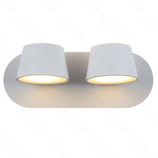 ARANDELA DE PAREDE LED 3000K 28W BIVOLT 12X26CM METAL BRANCO | SINDORA ILUMINAÇÃO DCB03085 ARANDELA DE PAREDE LED 3000K 28W BIVOLT 12X26CM METAL BRANCO | SINDORA ILUMINAÇÃO DCB03085