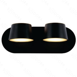 ARANDELA DE PAREDE LED 3000K 28W BIVOLT 12X26CM METAL PRETO | SINDORA ILUMINAÇÃO DCB03082 ARANDELA DE PAREDE LED 3000K 28W BIVOLT 12X26CM METAL PRETO | SINDORA ILUMINAÇÃO DCB03082