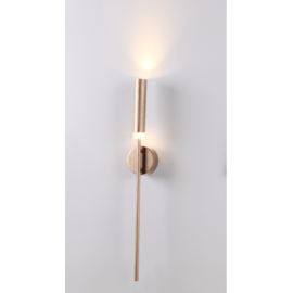 ARANDELA DE PAREDE LED 3000K 7W BIVOLT 65X10X7CM METAL E ACRÍLICO DOURADO | SINDORA ILUMINAÇÃO DCB01139 ARANDELA DE PAREDE LED 3000K 7W BIVOLT 65X10X7CM METAL E ACRÍLICO DOURADO | SINDORA ILUMINAÇÃO DCB01139