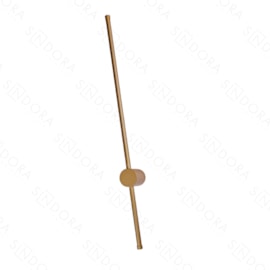 ARANDELA DE PAREDE LED 3000K 8W BIVOLT 60CM METAL DOURADO | SINDORA ILUMINAÇÃO DCB03145 ARANDELA DE PAREDE LED 3000K 8W BIVOLT 60CM METAL DOURADO | SINDORA ILUMINAÇÃO DCB03145
