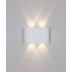 ARANDELA DE PAREDE LED CLESSIDRA FACHO DUPLO EXTERNO 3000K 4W BIVOLT 7,5X10X3,8CM ALUMÍNIO BRANCO | OPUS LED OPS 81362