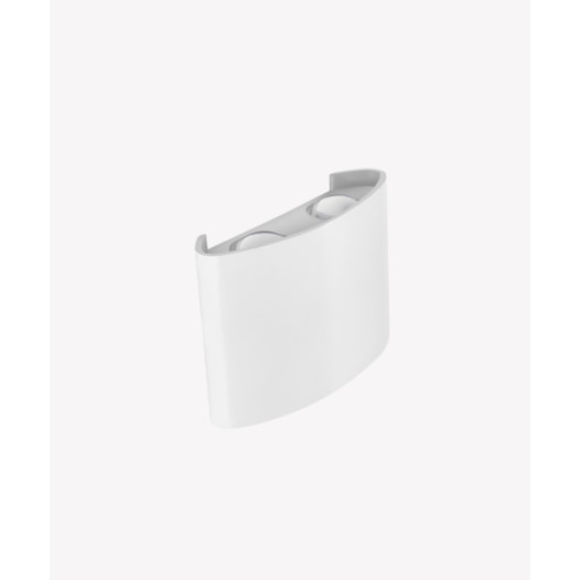 ARANDELA DE PAREDE LED CLESSIDRA FACHO DUPLO EXTERNO 3000K 4W BIVOLT 7,5X10X3,8CM ALUMÍNIO BRANCO | OPUS LED OPS 81362 ARANDELA DE PAREDE LED CLESSIDRA FACHO DUPLO EXTERNO 3000K 4W BIVOLT 7,5X10X3,8CM ALUMÍNIO BRANCO | OPUS LED OPS 81362