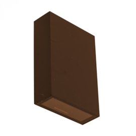 ARANDELA DE PAREDE LED CUBE EXTERNO 3000K 4W BIVOLT 12,3X8,3X3CM POLICARBONATO MARROM | GAYA 3141 ARANDELA DE PAREDE LED CUBE EXTERNO 3000K 4W BIVOLT 12,3X8,3X3CM POLICARBONATO MARROM | GAYA 3141