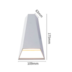 ARANDELA DE PAREDE LED DRIE 3000K 12W BIVOLT 17,8X11X6,2CM POLICARBONATO BRANCO | NORDECOR 2613