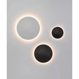 ARANDELA DE PAREDE LED ECLIPSE REDONDO EXTERNO 3000K 12W BIVOLT 18X4,7CM POLICARBONATO PRETO | OPUS LED OPS 81737 ARANDELA DE PAREDE LED ECLIPSE REDONDO EXTERNO 3000K 12W BIVOLT 18X4,7CM POLICARBONATO PRETO | OPUS LED OPS 81737