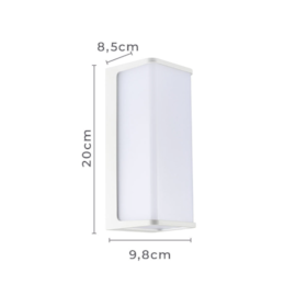 ARANDELA DE PAREDE LED ELION RETANGULAR 3000K 10W BIVOLT BRANCO | NORDECOR 2775 ARANDELA DE PAREDE LED ELION RETANGULAR 3000K 10W BIVOLT BRANCO | NORDECOR 2775