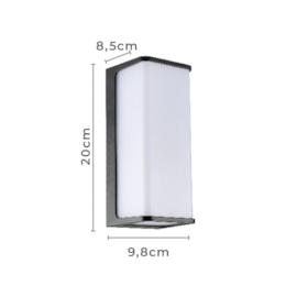 ARANDELA DE PAREDE LED ELION RETANGULAR 3000K 10W BIVOLT PRETO | NORDECOR 2776 ARANDELA DE PAREDE LED ELION RETANGULAR 3000K 10W BIVOLT PRETO | NORDECOR 2776