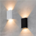 ARANDELA DE PAREDE LED FIT RETANGULAR FACHO DUPLO ABERTO 3000K 4W BIVOLT PRETO | NORDECOR 2049