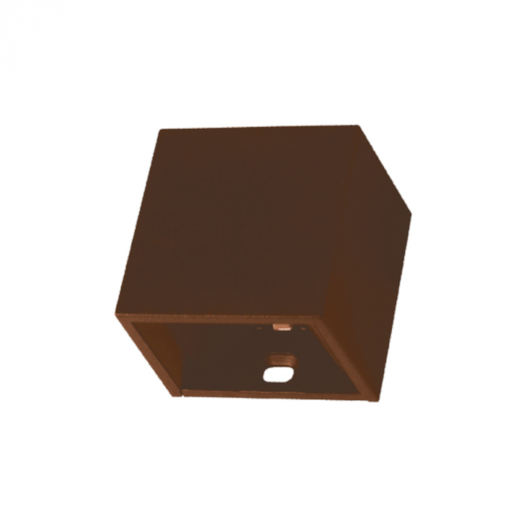 ARANDELA DE PAREDE LED FOCUS MINI FACHO DUPLO EXTERNO 3000K 2W BIVOLT 4X5,1X5,1CM MARROM | GAYA 3159 ARANDELA DE PAREDE LED FOCUS MINI FACHO DUPLO EXTERNO 3000K 2W BIVOLT 4X5,1X5,1CM MARROM | GAYA 3159