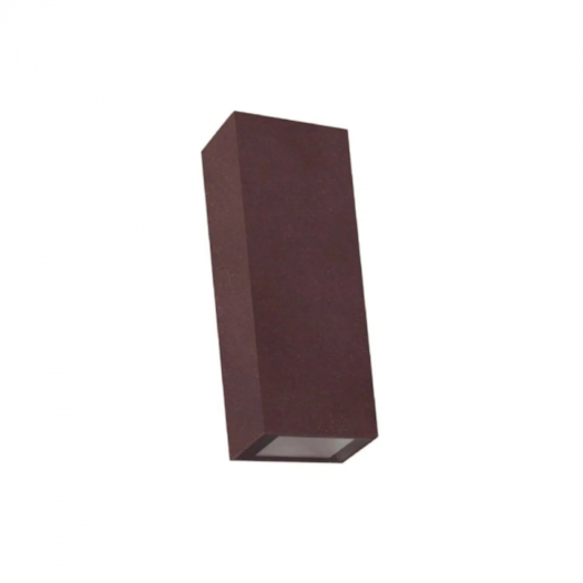 ARANDELA DE PAREDE LED FOCUS SLIM FACHO DUPLO AJUSTÁVEL EXTERNO 3000K 5W BIVOLT MARROM | GAYA 3142 ARANDELA DE PAREDE LED FOCUS SLIM FACHO DUPLO AJUSTÁVEL EXTERNO 3000K 5W BIVOLT MARROM | GAYA 3142