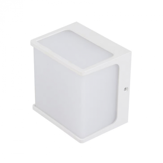 ARANDELA DE PAREDE LED HAMSA QUADRADO 5 FACHOS EXTERNO 3000K 8W BIVOLT 12X12X3CM BRANCO | GAYA 3149 ARANDELA DE PAREDE LED HAMSA QUADRADO 5 FACHOS EXTERNO 3000K 8W BIVOLT 12X12X3CM BRANCO | GAYA 3149