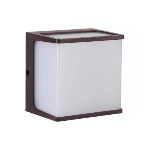 ARANDELA DE PAREDE LED HAMSA QUADRADO 5 FACHOS EXTERNO 3000K 8W BIVOLT 12X12X3CM MARROM | GAYA 3150 ARANDELA DE PAREDE LED HAMSA QUADRADO 5 FACHOS EXTERNO 3000K 8W BIVOLT 12X12X3CM MARROM | GAYA 3150