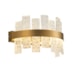 ARANDELA DE PAREDE LED LOWY 3000K 12W BIVOLT DOURADO E TRANSPARENTE | NORDECOR 2765