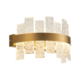 ARANDELA DE PAREDE LED LOWY 3000K 12W BIVOLT DOURADO E TRANSPARENTE | NORDECOR 2765 ARANDELA DE PAREDE LED LOWY 3000K 12W BIVOLT DOURADO E TRANSPARENTE | NORDECOR 2765