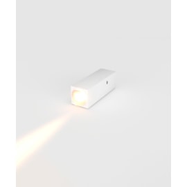 ARANDELA DE PAREDE LED MINIMA RETANGULAR EXTERNO 3000K 3W BIVOLT 7,5X2,5CM ALUMÍNIO BRANCO | OPUS LED OPS 86473