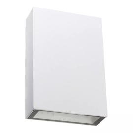 ARANDELA DE PAREDE LED MOVIE RETANGULAR FACHO DUPLO ABERTO EXTERNO 3000K 4W 12,3X8,3X3CM BRANCO | SL ILUMINAÇÃO 2043-260