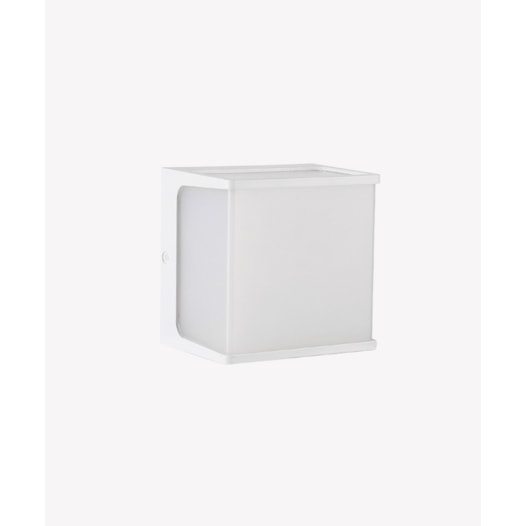 ARANDELA DE PAREDE LED NEW HOME QUADRADO EXTERNO 3000K 8W BIVOLT 12X12X9CM ABS BRANCO | OPUS LED OPS 81744 ARANDELA DE PAREDE LED NEW HOME QUADRADO EXTERNO 3000K 8W BIVOLT 12X12X9CM ABS BRANCO | OPUS LED OPS 81744