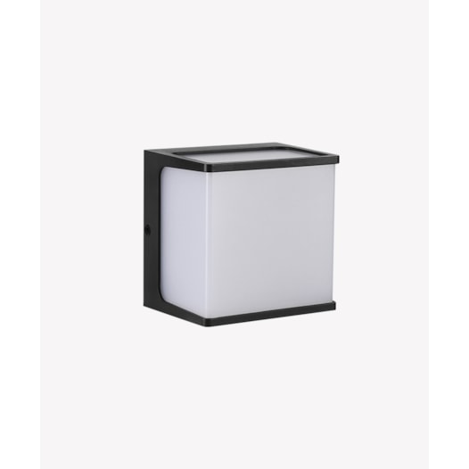ARANDELA DE PAREDE LED NEW HOME QUADRADO EXTERNO 3000K 8W BIVOLT 12X12X9CM ABS PRETO | OPUS LED OPS 81751 ARANDELA DE PAREDE LED NEW HOME QUADRADO EXTERNO 3000K 8W BIVOLT 12X12X9CM ABS PRETO | OPUS LED OPS 81751