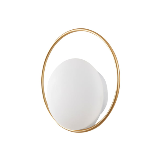 ARANDELA DE PAREDE LED NIZA REDONDO 3000K 6W BIVOLT DOURADO FOSCO | NORDECOR 2721 ARANDELA DE PAREDE LED NIZA REDONDO 3000K 6W BIVOLT DOURADO FOSCO | NORDECOR 2721