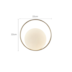 ARANDELA DE PAREDE LED NIZA REDONDO 3000K 6W BIVOLT DOURADO FOSCO | NORDECOR 2721