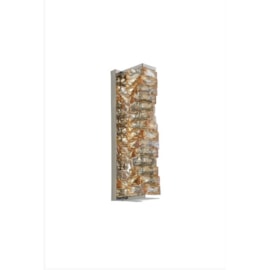 ARANDELA DE PAREDE LED NIZIE 3000K 18W BIVOLT 46X14X6,5CM ÂMBAR E PRATA | NORDECOR 2743 ARANDELA DE PAREDE LED NIZIE 3000K 18W BIVOLT 46X14X6,5CM ÂMBAR E PRATA | NORDECOR 2743