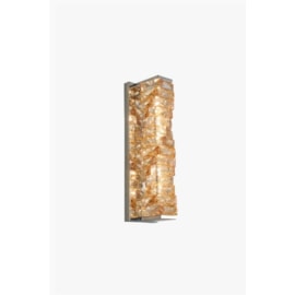 ARANDELA DE PAREDE LED NIZIE 3000K 18W BIVOLT 46X14X6,5CM ÂMBAR E PRATA | NORDECOR 2743 ARANDELA DE PAREDE LED NIZIE 3000K 18W BIVOLT 46X14X6,5CM ÂMBAR E PRATA | NORDECOR 2743