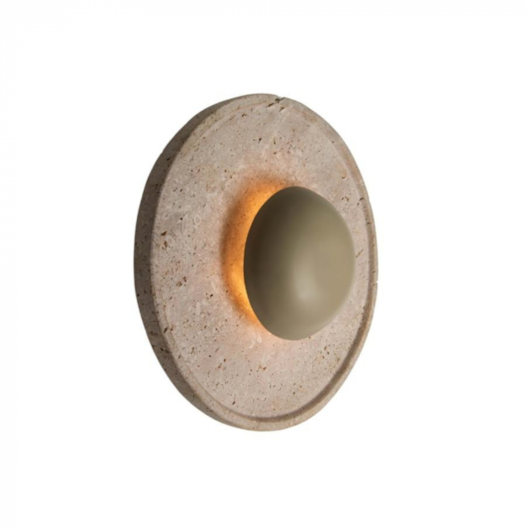 ARANDELA DE PAREDE LED PETRA POR WALDIR JUNIOR 3000K BIVOLT Ø26CM TRAVERTINO | BELLA ITALIA AR19100 ARANDELA DE PAREDE LED PETRA POR WALDIR JUNIOR 3000K BIVOLT Ø26CM TRAVERTINO | BELLA ITALIA AR19100