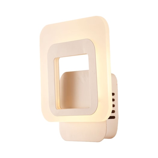 ARANDELA DE PAREDE LED PHANTON QUADRADO 3000K 6W BIVOLT 18X18X6CM METAL E ACRÍLICO BRANCO | USINA IMPORTS UI20381/18BT ARANDELA DE PAREDE LED PHANTON QUADRADO 3000K 6W BIVOLT 18X18X6CM METAL E ACRÍLICO BRANCO | USINA IMPORTS UI20381/18BT