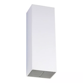 ARANDELA DE PAREDE LED SCALE RETANGULAR 2 FACHOS AJUSTÁVEL EXTERNO 3000K 5W 12X4,2X3,2CM BRANCO | SL ILUMINAÇÃO 2042-258