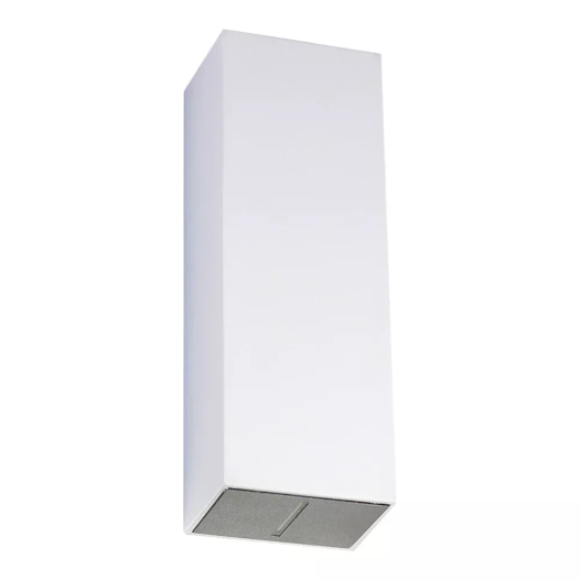 ARANDELA DE PAREDE LED SCALE RETANGULAR 2 FACHOS AJUSTÁVEL EXTERNO 3000K 5W 12X4,2X3,2CM BRANCO | SL ILUMINAÇÃO 2042-258