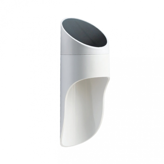 ARANDELA DE PAREDE LED SHEMESH PARA ENERGIA SOLAR COM SENSOR EXTERNO 3000K 1W BRANCO | GAYA 9777 ARANDELA DE PAREDE LED SHEMESH PARA ENERGIA SOLAR COM SENSOR EXTERNO 3000K 1W BRANCO | GAYA 9777