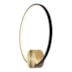 ARANDELA DE PAREDE LED SIGNO REDONDO 3000K 18W BIVOLT Ø42X7CM METAL E SILICONE PRETO, DOURADO E ESCOVADO | USINA IMPORTS UI20087/42PTDR ARANDELA DE PAREDE LED SIGNO REDONDO 3000K 18W BIVOLT Ø42X7CM METAL E SILICONE PRETO, DOURADO E ESCOVADO | USINA IMPORTS UI20087/42PTDR