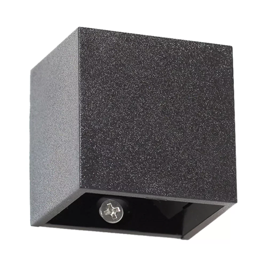 ARANDELA DE PAREDE LED TETRI QUADRADO FACHO DUPLO AJUSTÁVEL EXTERNO 3000K 4W 5X5X4CM PRETO | SL ILUMINAÇÃO 2041-257 ARANDELA DE PAREDE LED TETRI QUADRADO FACHO DUPLO AJUSTÁVEL EXTERNO 3000K 4W 5X5X4CM PRETO | SL ILUMINAÇÃO 2041-257