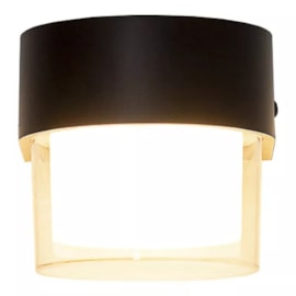 ARANDELA DE PAREDE LED TRACTUS REDONDO 3000K 4W BIVOLT 8,7X10,5X9,5CM ABS PRETO E BRANCO | BELLA ILUMINAÇÃO TRA1AR01PT00 ARANDELA DE PAREDE LED TRACTUS REDONDO 3000K 4W BIVOLT 8,7X10,5X9,5CM ABS PRETO E BRANCO | BELLA ILUMINAÇÃO TRA1AR01PT00