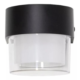 ARANDELA DE PAREDE LED TRACTUS REDONDO 3000K 4W BIVOLT 8,7X10,5X9,5CM ABS PRETO E BRANCO | BELLA ILUMINAÇÃO TRA1AR01PT00