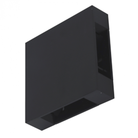 ARANDELA DE PAREDE LED TREVO FACHO QUADRUPLO 3000K 4W BIVOLT 12X12X3CM PRETO | GAYA 3194