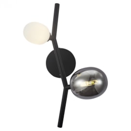 ARANDELA DE PAREDE PINOT PRETO E FUMÊ | STUDIOLUCE AR1670PT ARANDELA DE PAREDE PINOT PRETO E FUMÊ | STUDIOLUCE AR1670PT