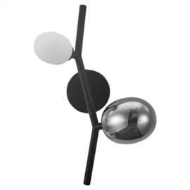 ARANDELA DE PAREDE PINOT PRETO E FUMÊ | STUDIOLUCE AR1670PT ARANDELA DE PAREDE PINOT PRETO E FUMÊ | STUDIOLUCE AR1670PT