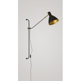 ARANDELA DE PAREDE ROMA BRACCIO ARTICULADO 1XE27 77X16,5X56CM METAL PRETO | TKS 1651PT/PF/PF ARANDELA DE PAREDE ROMA BRACCIO ARTICULADO 1XE27 77X16,5X56CM METAL PRETO | TKS 1651PT/PF/PF