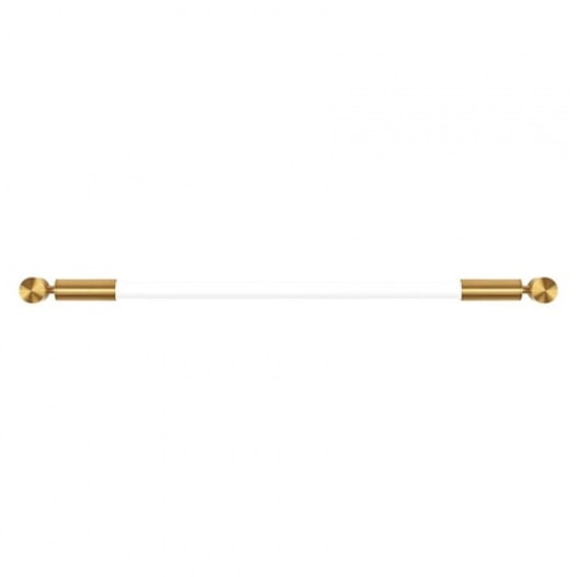 ARANDELA DE PAREDE SABRE TUBULAR T8 60CM OU 120CM 3,8X3,8CM METAL DOURADO | TKS 1617DR