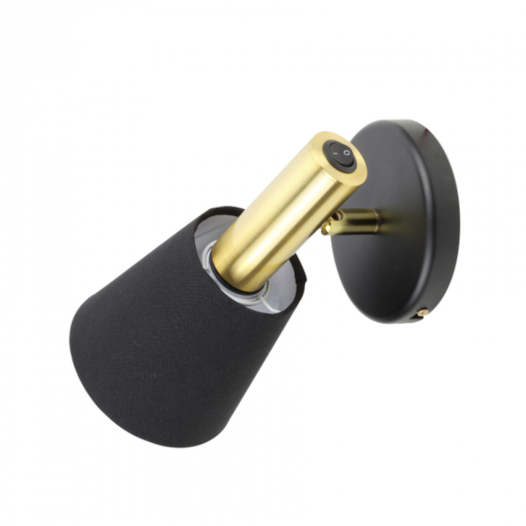 ARANDELA DE PAREDE TORCIA 23X12X15CM METAL E TECIDO | SPOTLINE 885/1 ARANDELA DE PAREDE TORCIA 23X12X15CM METAL E TECIDO | SPOTLINE 885/1