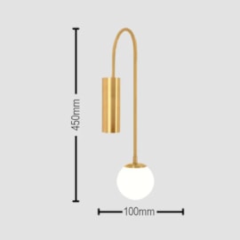 ARANDELA DIVA METAL/VIDRO Ø100MM 1L | TKS 1649 ARANDELA DIVA METAL/VIDRO Ø100MM 1L | TKS 1649