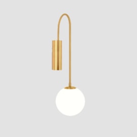 ARANDELA DIVA METAL/VIDRO Ø140MM 1L | TKS 1624 ARANDELA DIVA METAL/VIDRO Ø140MM 1L | TKS 1624